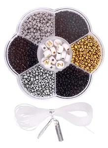 Набор бисера для рукоделия (черный микс)