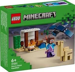 Конструктор детский LEGO Minecraft. Экспедиция Стива в пустыню (75 деталей)