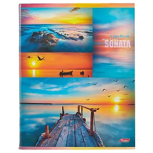 Тетрадь в клетку Hatber, "Гаснет день в безбрежных небесах", 96 листов, в ассортименте