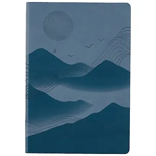 Ежедневник недат. А5 120л "Виннер" сизо-синий, кожзам, мягкий переплет, блинт.тисн, шелкография, офсет, ляссе 2943838