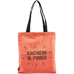 Сумка-шоппер Kidness is power цветная, текстиль 40см.*32см.