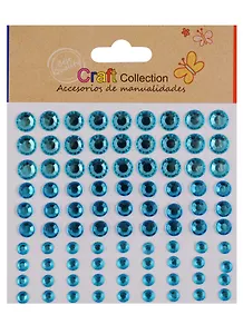 Стразы кристаллы микс размеров голубые