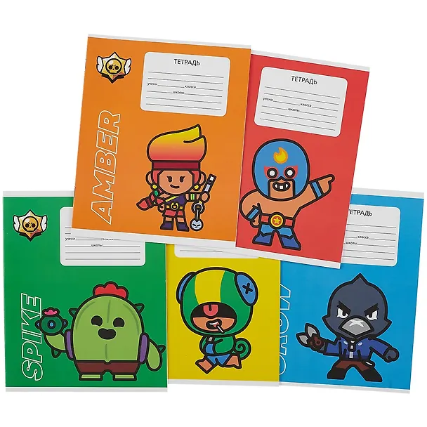 Тетрадь в линейку Премьера Паблишинг «Brawl Stars» в ассортименте, 12 листов 2908990 — 13