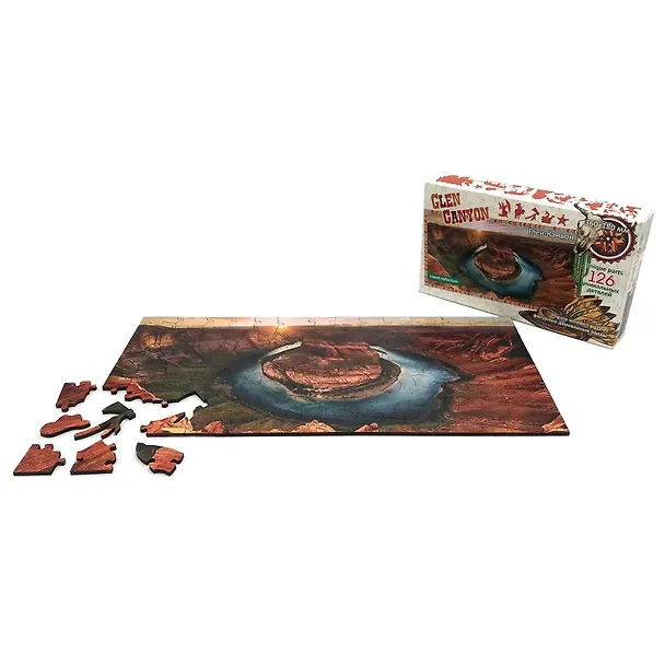 Пазл фигурный деревянный Travel collection. Глен-Каньон 126 элементов 2841683 — 3