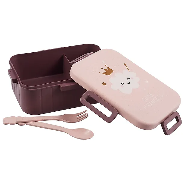 Ланч-бокс Облачко с короной Cute Princess (пластик) (1000 мл) (21х14) (12-Rongtai-M004) 2853789 — 2
