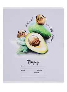 Тетрадь в клетку Феникс+, "Авокадо", 18 листов, в ассортименте