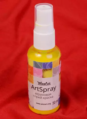 ArtSpray Акриловая спрей-краска Желтый Лимон (ST17) (флакон) (50мл) (WizzArt) — 2592635 — 1