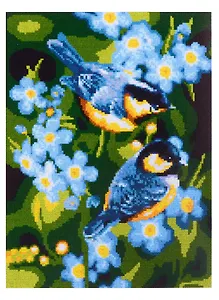Набор для творчества. Алмазная мозаика "Синички", 30х40 см