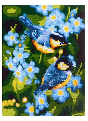 Набор для творчества. Алмазная мозаика "Синички", 30х40 см 2981129