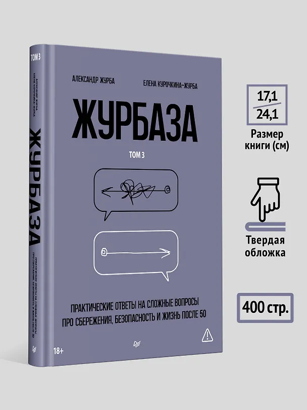 Книга Журбаза. Практические ответы на сложные вопросы про сбережения, безопасность и жизнь после 50. Том 3 (Александр Журба, Елена Курочкина-Журба) — 7