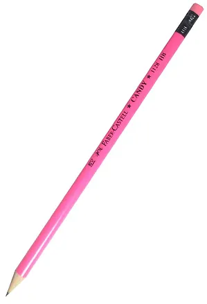 Карандаш чернографитный с ластиком «Candy», Faber-Castell, HB 231308