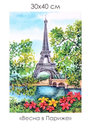 Набор для творчества. Алмазные узоры "Весна в Париже", 30 х 40 см 2951165
