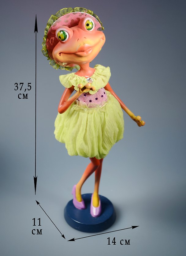 Фигурка Лягушка-модница (14,0х11,0х37,5) (57019) 2570876 — 1