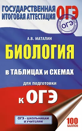 Книга Биология в таблицах и схемах. 6-9 классы: справочные материалы (Андрей Маталин)