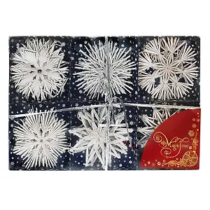 Новогоднее подвесное украшение из соломки (Набор из 18 шт) 30820 (34*23*3) (Феникс-Презент)