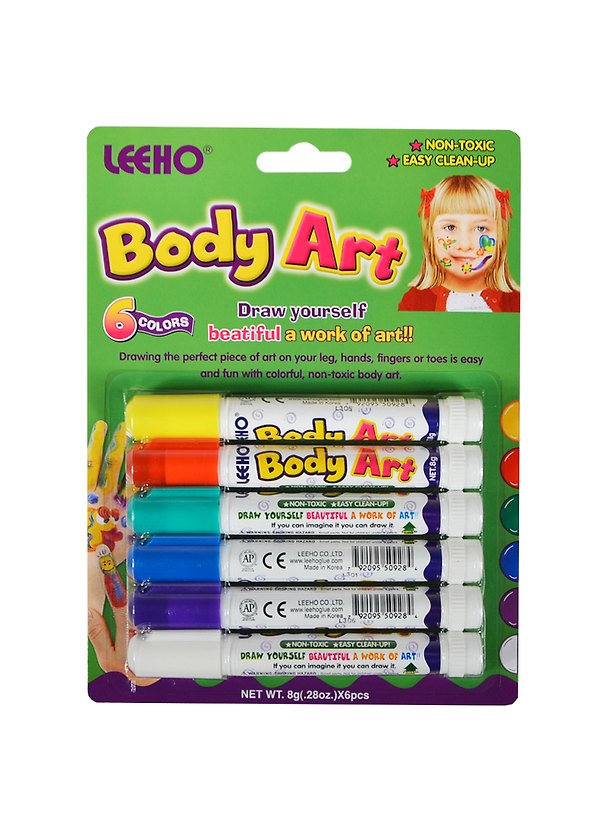 Мелки Body Art (6цв) (BCR-8B-6) (Листопадова) 2397234 — 1
