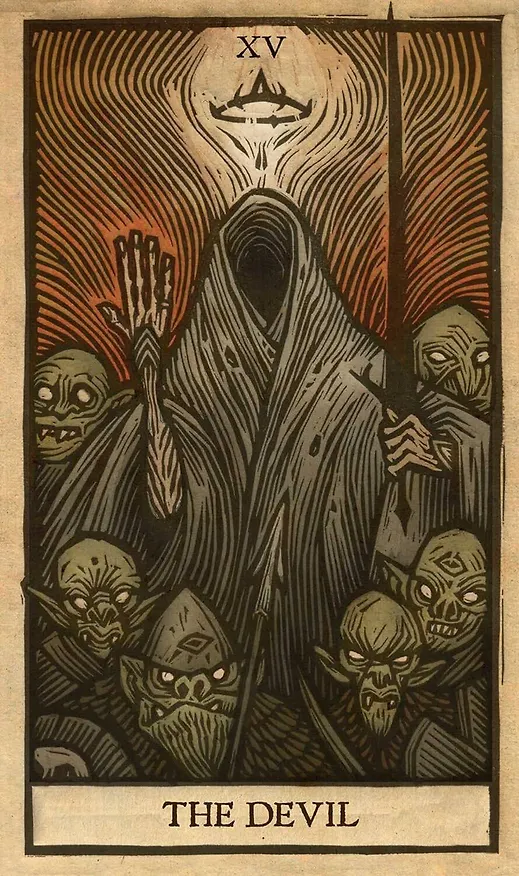 Книга The Lord of the Rings Tarot 78 cards and Guidebook (Hijo  Tomas) Властелин колец Таро 78 карт и гайдбук (Томас Хихо)/ Карты Таро (Томас Ихо) — 6