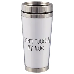 Термостакан Don’t touch my mug (белый) (пластик) (400мл)