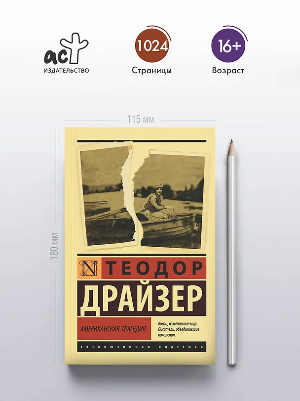 Книга Американская трагедия (Теодор Драйзер) — 6