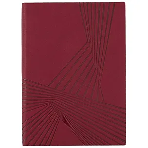 Ежедневник недат. А6+ 126*174 160л "Кассандра" бордовый, кожзам, мягкий переплет, блинт.тисн, тонир.блок, ляссе 2943814