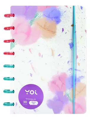 Тетрадь в клетку Yoi, "Акварельные цветы", 100 листов 3028087