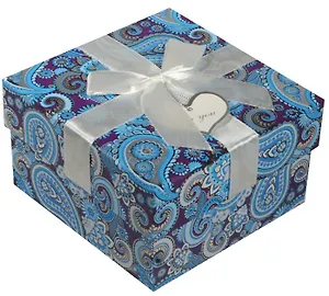 Коробка подарочная "Голубые огурцы" 9*9*5.5см