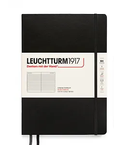 Книга для записей B5 109л лин. "Composition" тв.обл., Черный, Leuchtturm1917