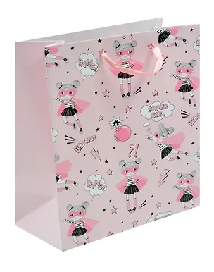 Пакет А5 23*18*10 "Super girl" дет., бум.мат.ламинат 3040466