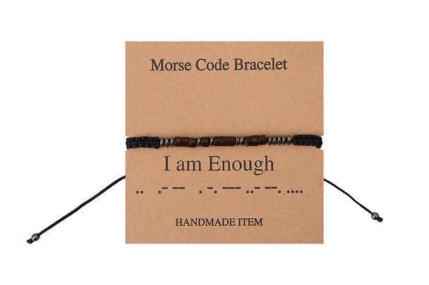 Браслет «Морзе. I am Enough» 3135444 — 1