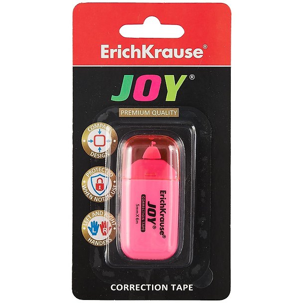 Корректор-лента «Joy», Erich Krause, 5 мм х 6 м, в ассортименте 2885337 — 1