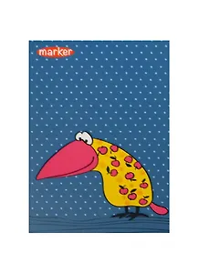 Блокнот А7 40л кл. "Floral Pets" карт.обл., мат.лам., выб.лак, блок офсет, сшивка, ассорти, MARKER ARTE