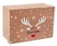 Коробка подарочная "Новогодний олень. Happy New Year" 18*12,5*8,5см, Новый год, картон — 3103303 — 3