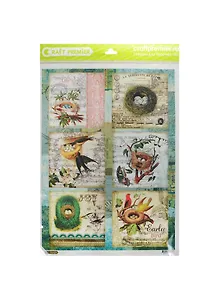 Рисовая бумага для декупажа Craft Premier Гнездышки (CP01413) (А3) (25г/м) (упаковка)