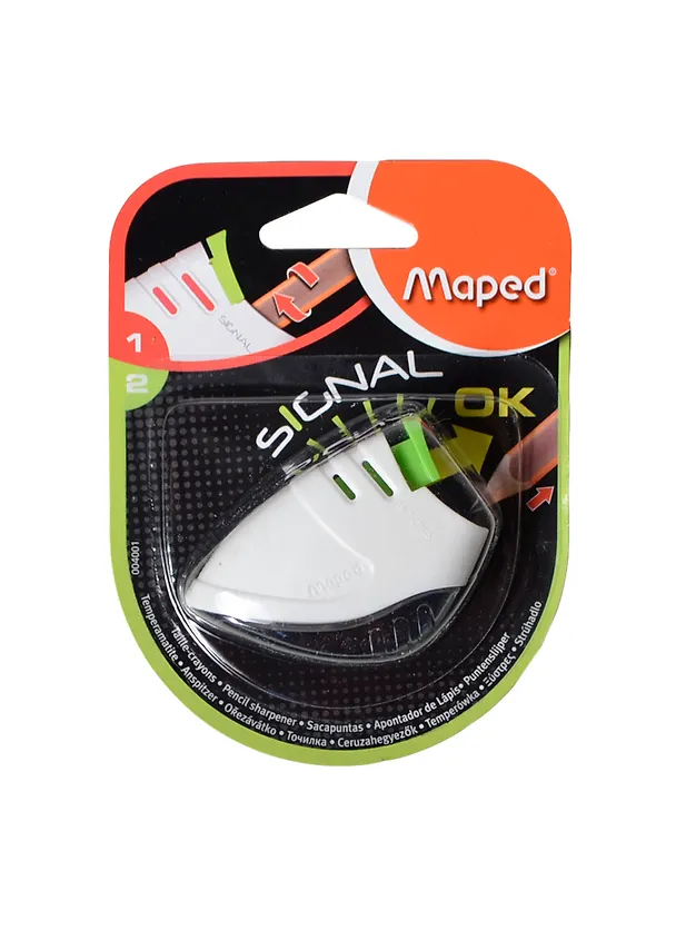 Точилка «Stop Signal», 1 отверстие, пластик, Maped, с контейнером 225884 — 2
