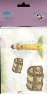 IDIGO декупажная карта 32*45 Маяк d676