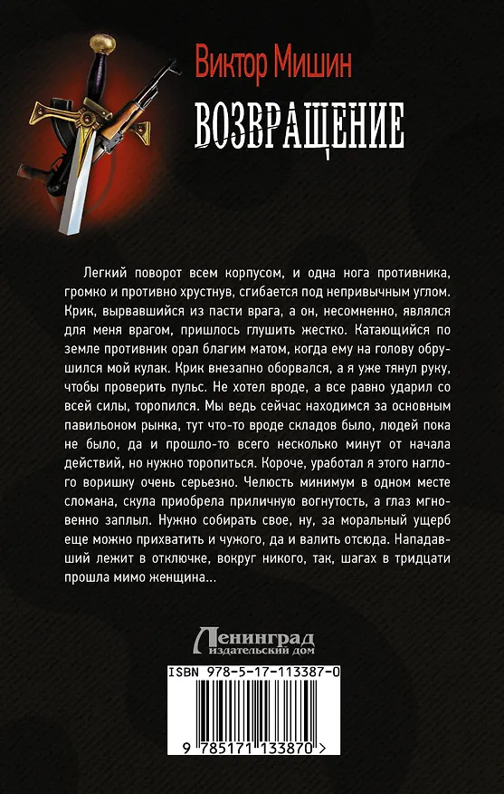 Книга Возвращение (Виктор Мишин) — 2