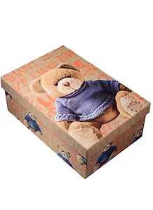 Коробка подарочная "Мишка" 21*14*8,5см, картон