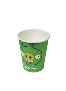 Angry Birds одноразовая картонный стакан Зеленая свинья (6шт)