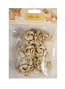 Декоративные прищепки Льняные  розы (6шт) (11-00399-SC-208)