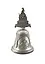 Колокольчик металлический верх-фигурка-039 "Великий Новгород. Памятник "1000-России" цвет античное олово — 3040805 — 1