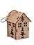 Новогоднее подвесное украшение с подсветкой Домик (7х5,5) (дерево) (12-3307032157-1) — 3111957 — 1