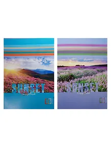 Тетрадь в клетку BG, "Закат в горах", А4, 96 листов, в ассортименте