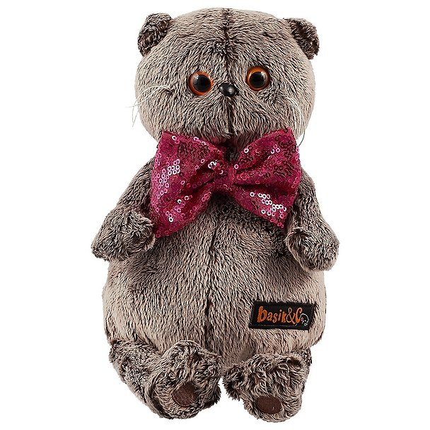 Мягкая игрушка Басик в галстуке-бабочке в пайетках (22 см) (Ks22-095) 2701637 — 1
