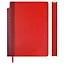 Ежедневник недат. А5 160л "Сариф" красный, иск.кожа, тв.переплет, перфорация, место для ручки, офсет, справ.мат-лы, закругл.углы, ляссе, инд.уп — 3125703 — 2