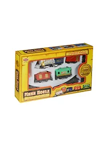 Железная дорога на батарейках Мини Поезд с аксес. (0623) (105489) (коробка) (26х16см) (в кор. 2х72шт)