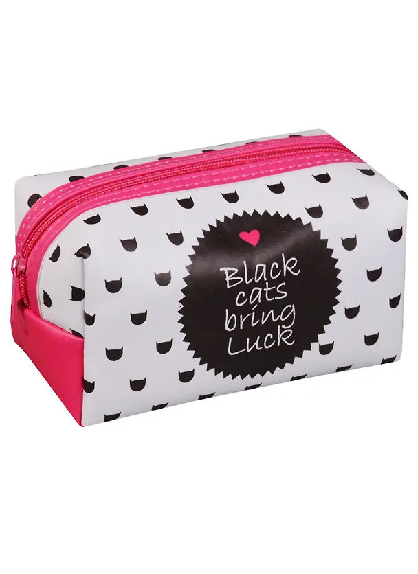Косметичка на молнии Black cats (16х8) (ПВХ бокс) 2598137 — 2