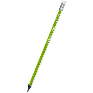 Карандаш Erich Krause, Vivo, чернографитный HB с ластиком, в ассортименте