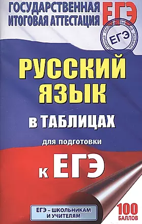 ЕГЭ. Русский язык в таблицах. 10-11 классы — 2602003 — 1