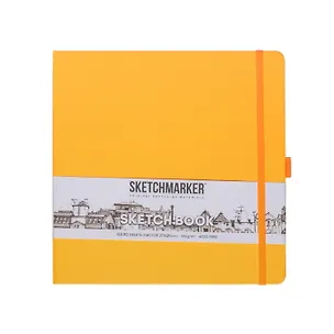 Скетчбук 20*20 80л "Sketchmarker" оранжевый, 140г/м2, слоновая кость, тв.обл. 3012379