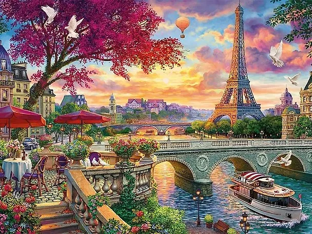 Алмазная мозаика Весенний париж, 40*50 см. 352134 — 1